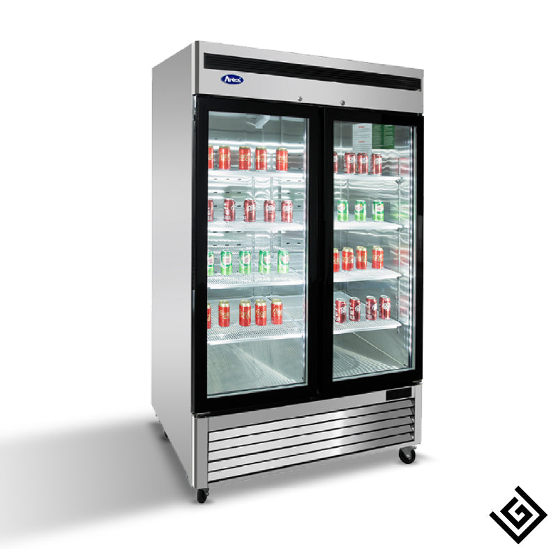 Refrigerador exhibición vertical 2 puertas