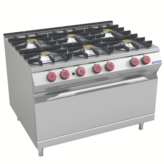 Cocina A Gas 6 Quemadores, Base Abierta